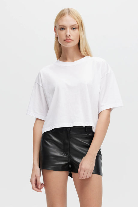 BLAIR CROP TEE - White