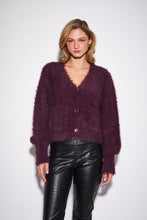 CORDELIA CARDIGAN - Smooth Bordeaux