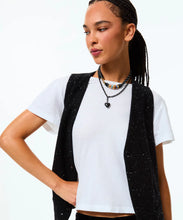 MINI PUFFY HEART NECKALCE - Black