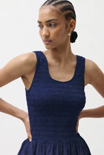 ILONA BUBBLE HEM DRESS - Peacoat