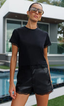 CHRISTELLA LACE COMBO TOP - Black