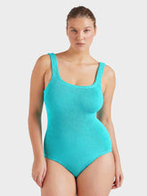 SQUARE NECK COVERAGE - Aqua