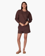 CLOUDSOFT CREW SWEATSHIRT - Chocolate