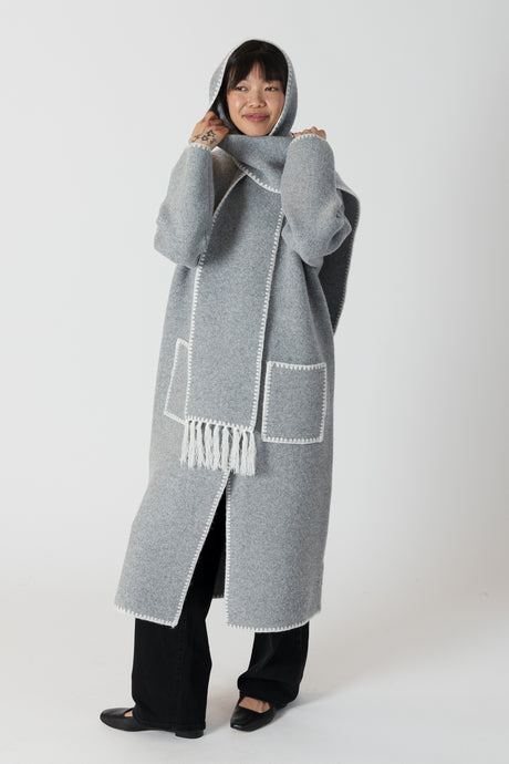 DELANEY LONG COAT - Grey