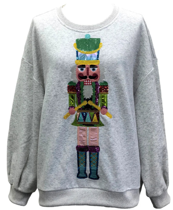 DRUMMER NUTCRACKER SWEATER - Grey