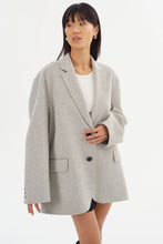 ENNIS OVERSIZED BLAZER - Light Grey