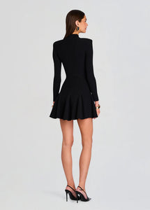 SYDONIE DRESS - Metallic Black