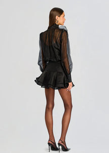 CELANDINE SILK DRESS - Black