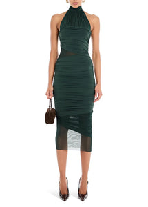 ESMEE MIDI DRESS - Evergreen