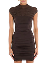 PAOLA MINI DRESS - Ash Brown