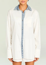 GILL OVERSIZED SHIRT - White/Coastline