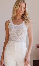 ELOISE BTTERFLY TANK - White