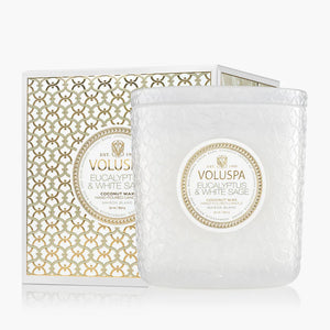 3 WICK LUXE CANDLE - Eucalyptus & White Sage