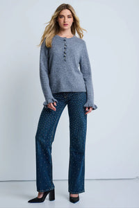 THE ALLURE HENLEY - Heather Grey
