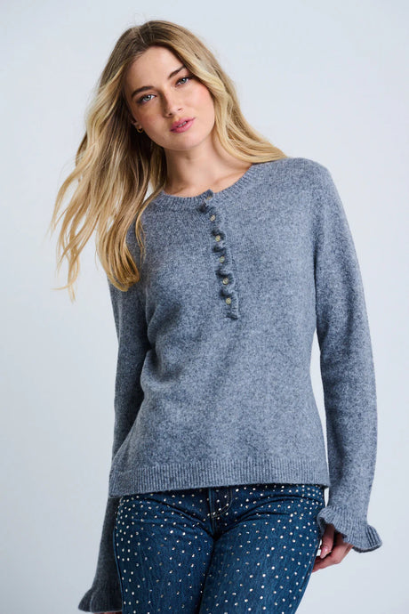 THE ALLURE HENLEY - Heather Grey