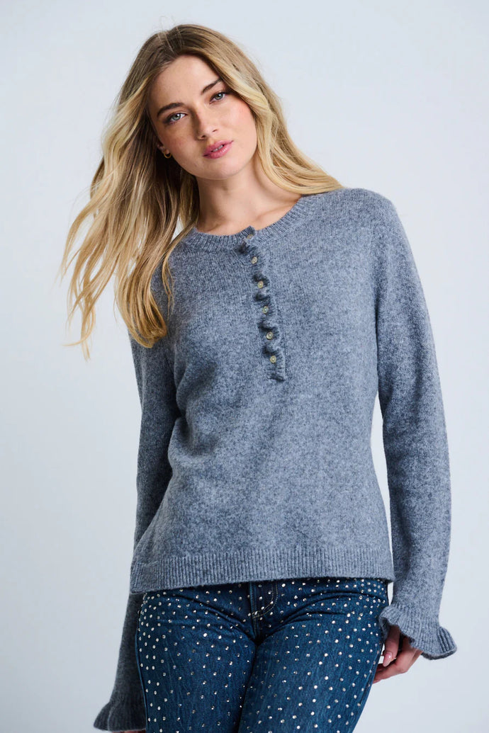 THE ALLURE HENLEY - Heather Grey