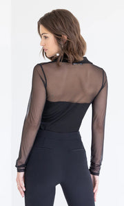 BRIO MESH COMBO TOP - Black