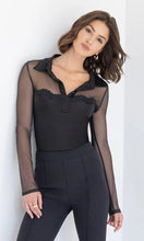 BRIO MESH COMBO TOP - Black