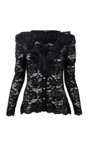 CORSA LACE TOP - Black