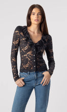 CORSA LACE TOP - Black
