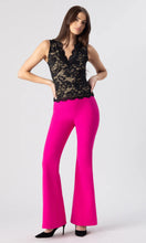 LELIA STRETCH LACE TOP - Black/Beige