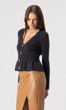 LIRIO POINTELLE CARDIGAN - Black