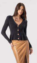 LIRIO POINTELLE CARDIGAN - Black