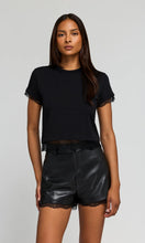 CHRISTELLA LACE COMBO TOP - Black