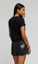 CHRISTELLA LACE COMBO TOP - Black