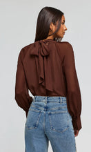 NOOR CRYSTAL BLOUSE - Espresso