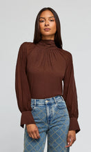 NOOR CRYSTAL BLOUSE - Espresso