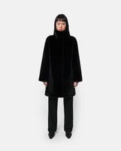 BLAIR FAUX FUR COAT - Black
