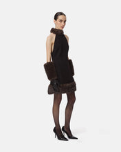 ROBI SABLE GLOVES - Noir Croc/Fauve Multi