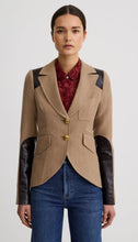 SADDLE- PATCH EQUESTRIAN BLAZER - Oatmeal