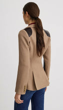SADDLE- PATCH EQUESTRIAN BLAZER - Oatmeal