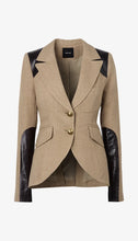 SADDLE- PATCH EQUESTRIAN BLAZER - Oatmeal