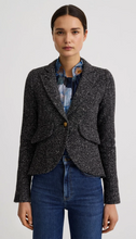 ONE BUTTON BLAZER - Black Heather