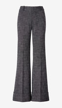 WIDE LEG CUFFED TROUSER - Pepper Tweed