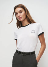 FAVORITE DAUGHTER RINGER TEE - White/Black