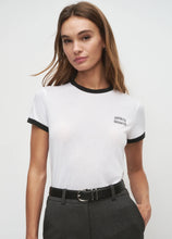 FAVORITE DAUGHTER RINGER TEE - White/Black