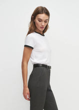 FAVORITE DAUGHTER RINGER TEE - White/Black