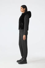 GWENDAL - Reversible Faux Fur Hoodie  Black