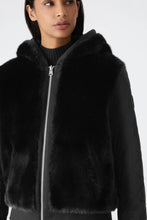GWENDAL - Reversible Faux Fur Hoodie  Black