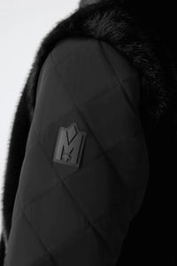 GWENDAL - Reversible Faux Fur Hoodie  Black