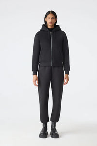 GWENDAL - Reversible Faux Fur Hoodie  Black