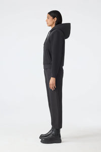 GWENDAL - Reversible Faux Fur Hoodie  Black
