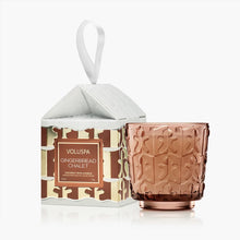 ORNAMENT PEDESTAL CANDLE - Gingerbread