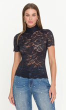 CALLEN LACE TOP - Black