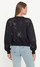 CARA SEQUIN SWEATSHIRT - Black