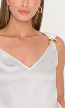 FAWN HAMMERED BLOUSE - White